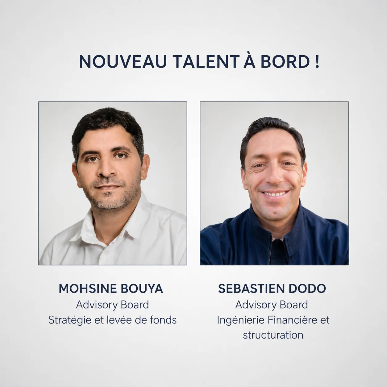 Sebastien Dodo et Mohsine Bouya rejoignent l'Advisory Board d'AI Robotics