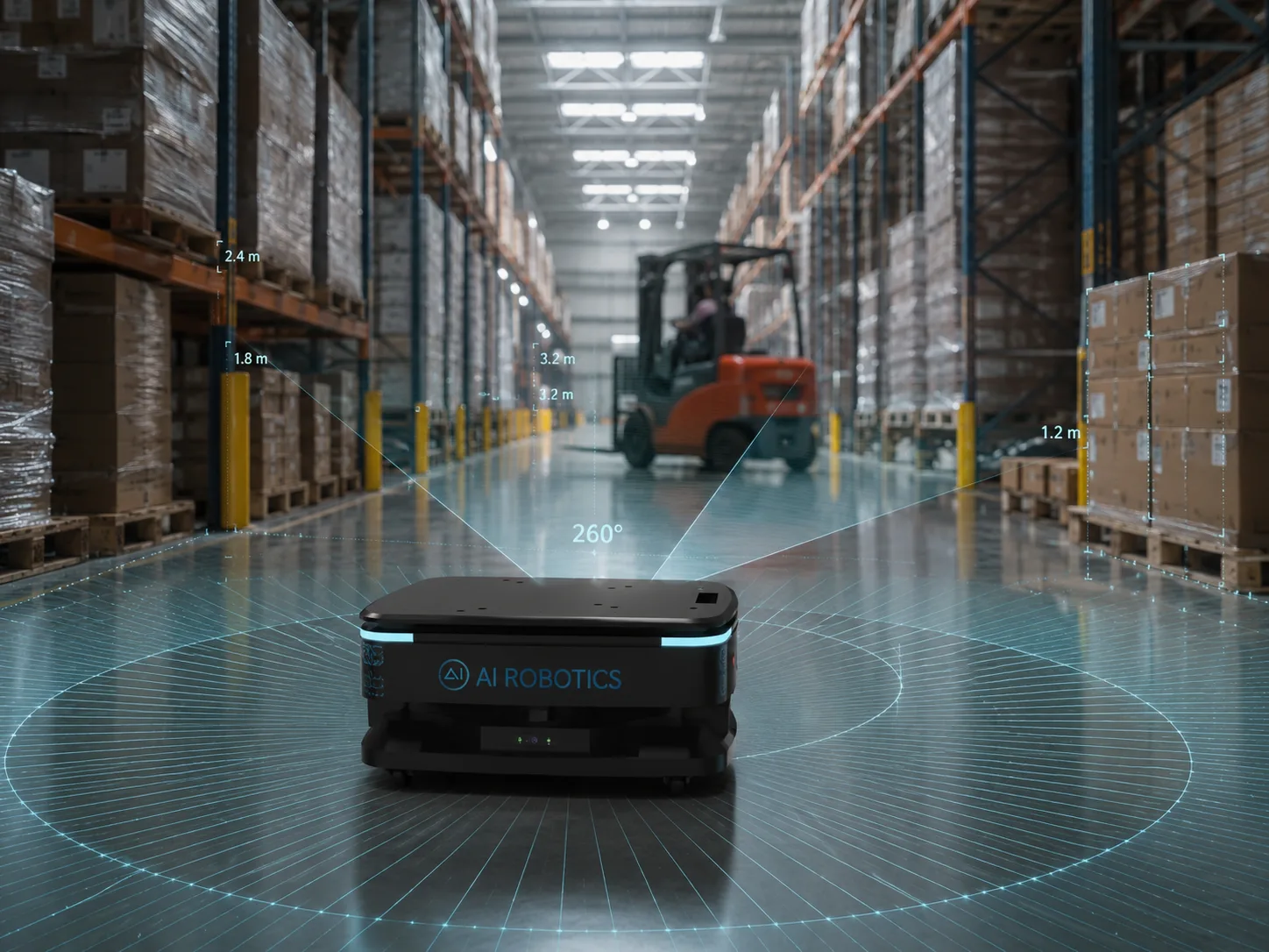 Navigation laser + vision 3D.