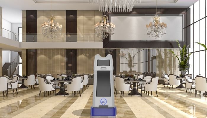 Robot Djeffrey dans un Hotel de luxe